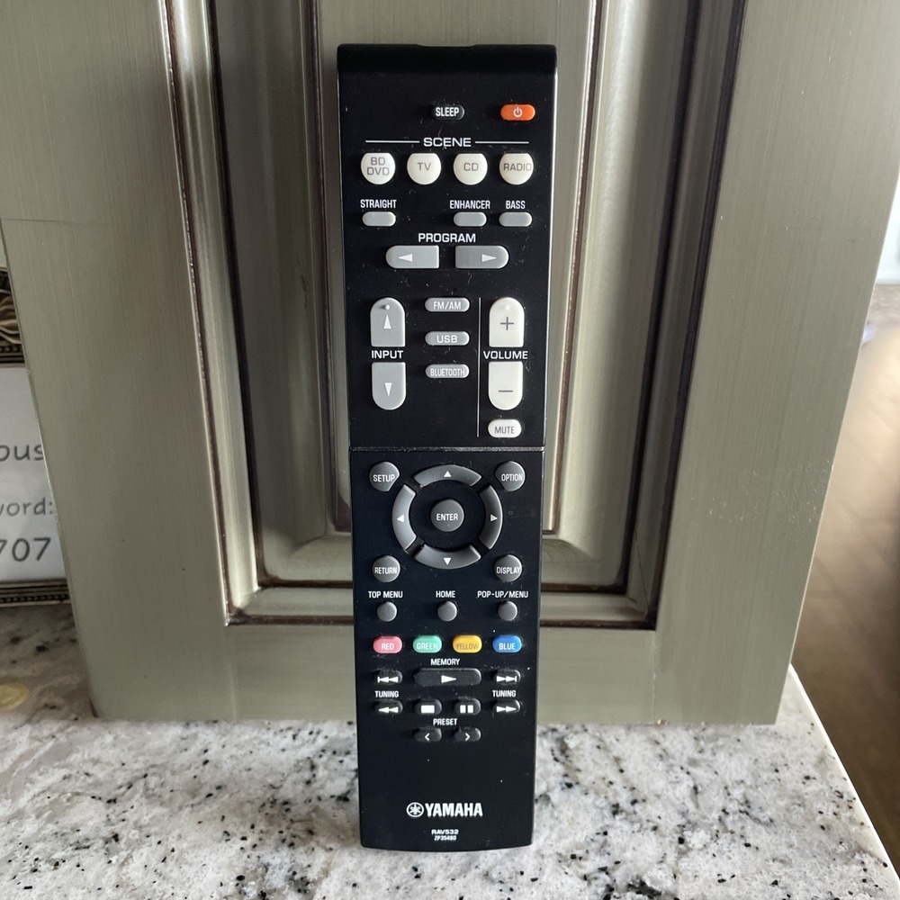 GENUINE YAMAHA RAV532 HOME THEATER RECEIVER REMOTE CONTROL OEM